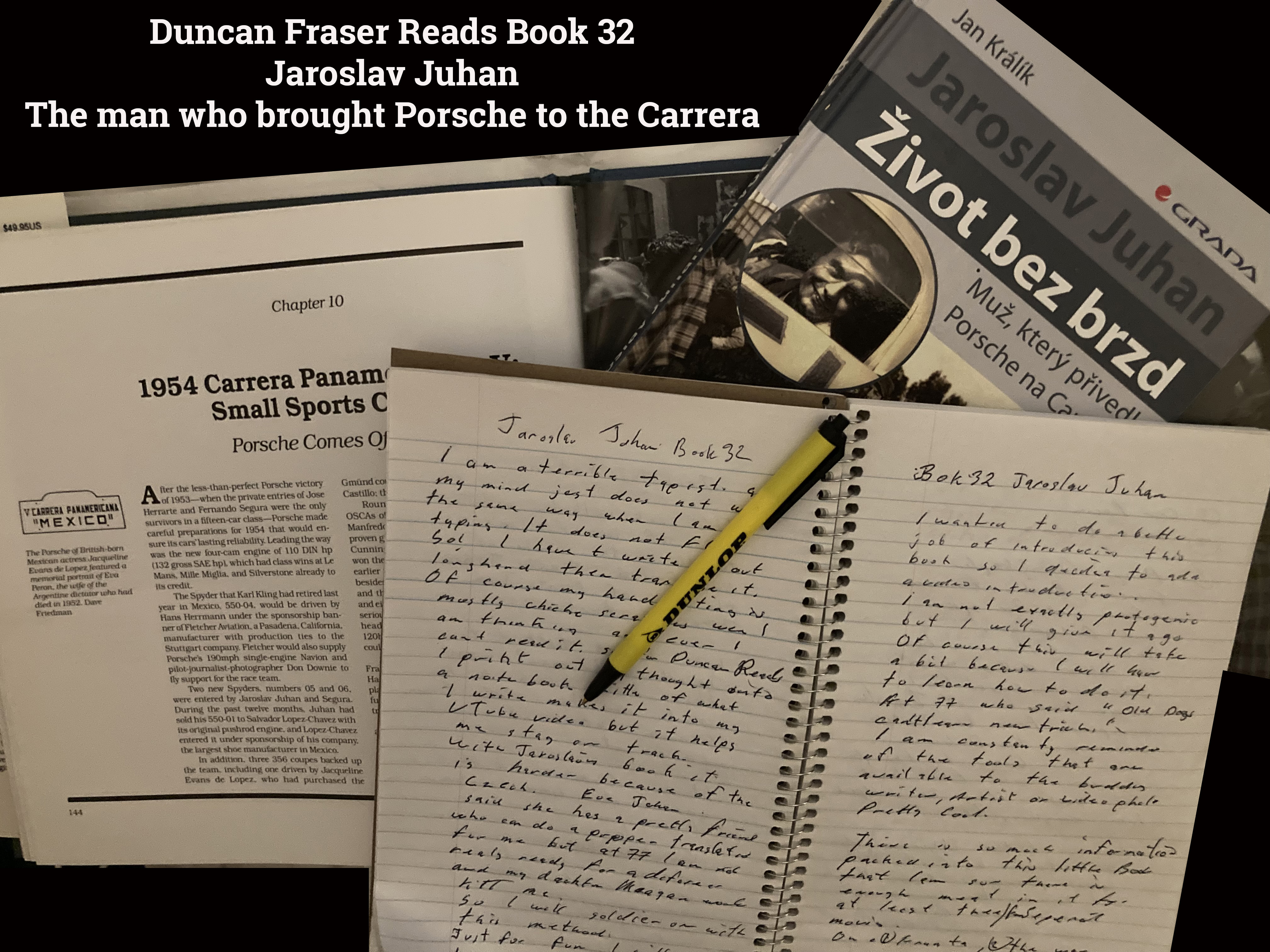 The Porsche 550, Jaroslav Juhan and Franta Juhan from from Jaroslav’s book Life Without Brakes.