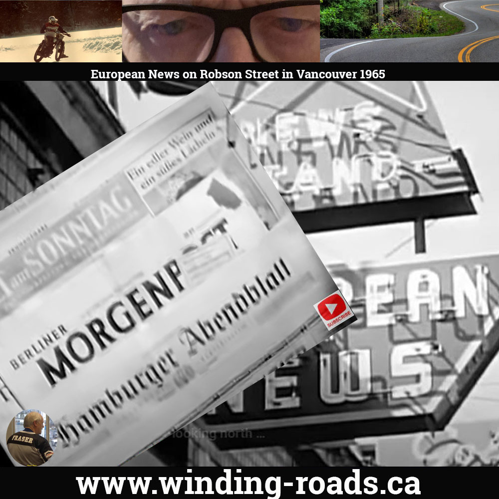 Robson Street aka Robsonstrassa in Vancouver in 1965